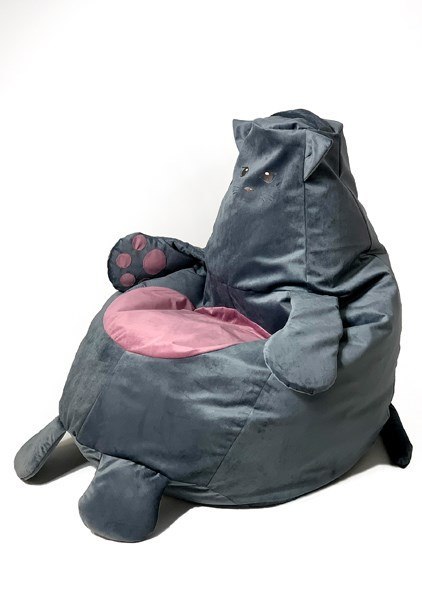 Pufa worek sako KOTEK szary L 105x80 Go Gift Pufa worek sako KOTEK szary L 105x80 Go Gift