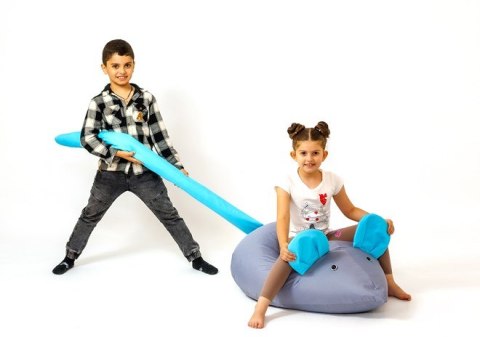 Pufa worek sako MYSZ szary-niebieski L 110x80 Go Gift Pufa worek sako MYSZ szary-niebieski L 110x80 Go Gift