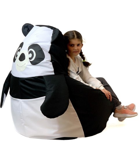 Pufa worek sako PANDA czarny-biały L 105x80 Go Gift Pufa worek sako PANDA czarny-biały L 105x80 Go Gift