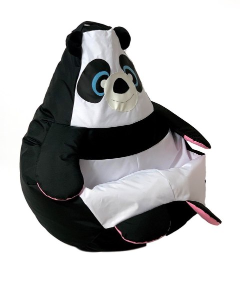 Pufa worek sako PANDA czarny-biały L 105x80 Go Gift Pufa worek sako PANDA czarny-biały L 105x80 Go Gift