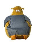 Pufa worek sako SOWA złoty-szary XL 130x90 Go Gift