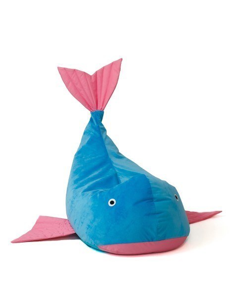 Pufa worek sako WIELORYB niebieski-róż L 110x80 Go Gift Pufa worek sako WIELORYB niebieski-róż L 110x80 Go Gift