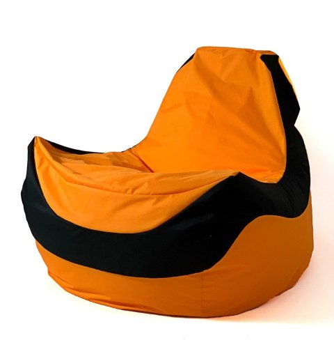 Pufa worek sako BOLID pomarańczowy-czarny XXL 140x100 Go Gift Pufa worek sako BOLID pomarańczowy-czarny XXL 140x100 Go Gift