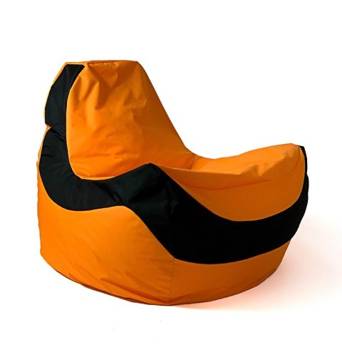 Pufa worek sako BOLID pomarańczowy-czarny XXL 140x100 Go Gift Pufa worek sako BOLID pomarańczowy-czarny XXL 140x100 Go Gift