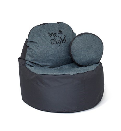 Pufa worek sako COFFEE grafit-szary XXL 120x80 Go Gift Pufa worek sako COFFEE grafit-szary XXL 120x80 Go Gift