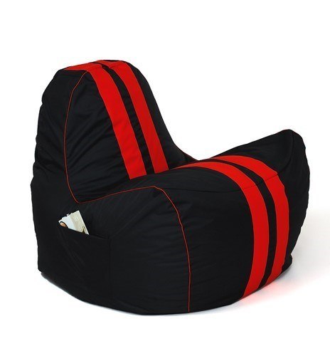 Pufa worek sako FERRARI czarny-czerwony XXL 140x100 Go Gift Pufa worek sako FERRARI czarny-czerwony XXL 140x100 Go Gift