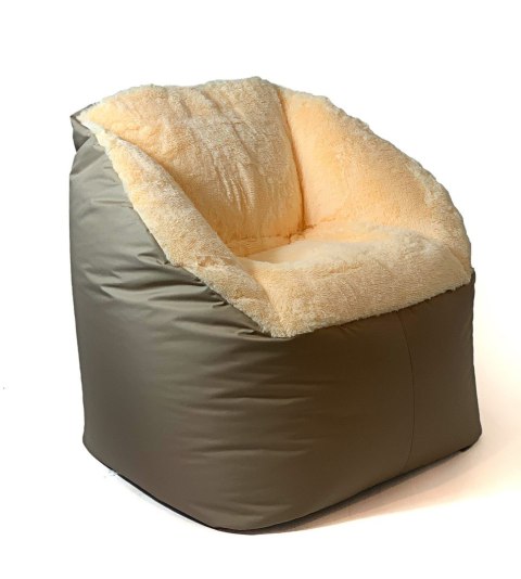 Pufa worek sako FLUFFY kremowy XXL 140x90 Go Gift Pufa worek sako FLUFFY kremowy XXL 140x90 Go Gift
