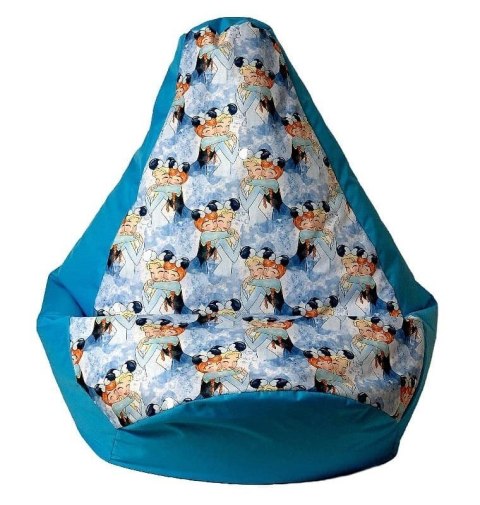 Pufa worek sako GRUSZA DRUK niebieski-Kraina Lodu XL 130x90 Go Gift Pufa worek sako GRUSZA DRUK niebieski-Kraina Lodu XL 130x90 Go Gift