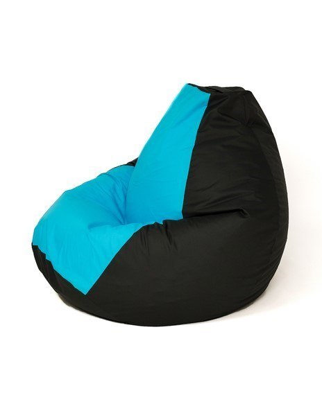 Pufa worek sako GRUSZA czarny-niebieski XL 130x90 Go Gift Pufa worek sako GRUSZA czarny-niebieski XL 130x90 Go Gift