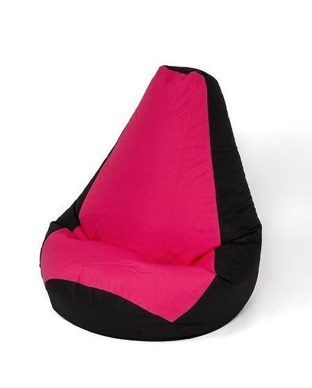 Pufa worek sako GRUSZA czarny-różowy L 105x80 Go Gift Pufa worek sako GRUSZA czarny-różowy L 105x80 Go Gift