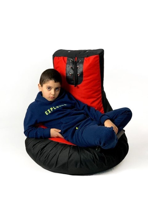 Pufa worek sako RĘKAWICA BOKSERSKA czarny-czerwony XL 100x80 Go Gift Pufa worek sako RĘKAWICA BOKSERSKA czarny-czerwony XL 100x80 Go Gift