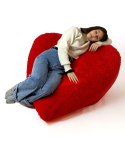 Pufa worek sako SERCE czerwony XXL 140x100 Go Gift