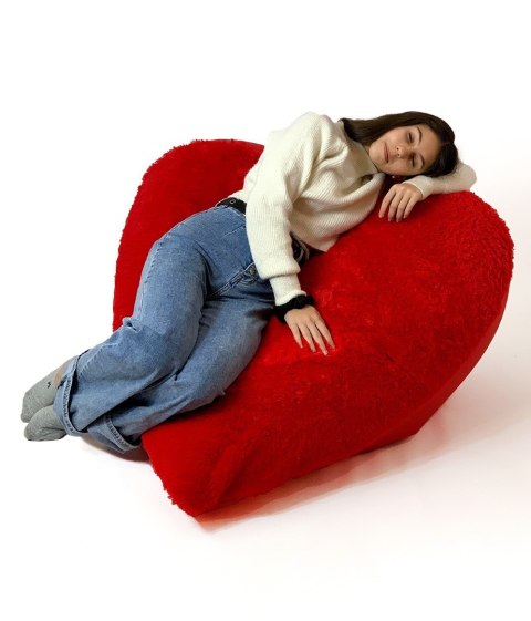 Pufa worek sako SERCE czerwony XXL 140x100 Go Gift Pufa worek sako SERCE czerwony XXL 140x100 Go Gift