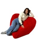 Pufa worek sako SERCE czerwony XXL 140x100 Go Gift