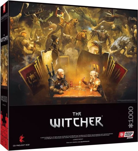 Puzzle Good Loot Gaming Puzzle: The Witcher (Wiedźmin) Playing Gwent 1000 elementów Cenega Publishing Puzzle Good Loot Gaming Puzzle: The Witcher (Wiedźmin) Playing Gwent 1000 elementów Cenega Publishing