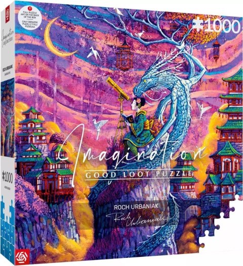Puzzle Good Loot Imagination Puzzle: Roch Urbaniak Sakura i Ryu 1000 elementów Cenega Publishing Puzzle Good Loot Imagination Puzzle: Roch Urbaniak Sakura i Ryu 1000 elementów Cenega Publishing