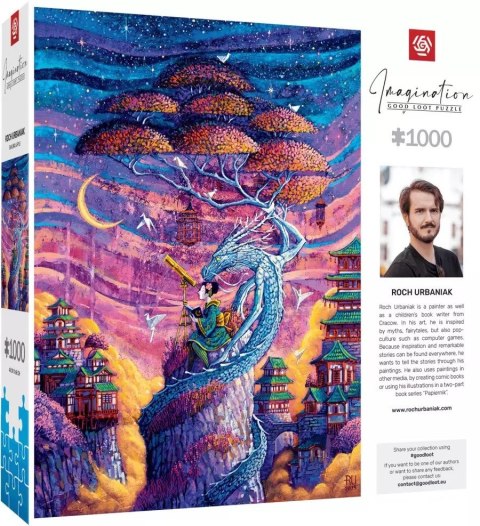 Puzzle Good Loot Imagination Puzzle: Roch Urbaniak Sakura i Ryu 1000 elementów Cenega Publishing Puzzle Good Loot Imagination Puzzle: Roch Urbaniak Sakura i Ryu 1000 elementów Cenega Publishing