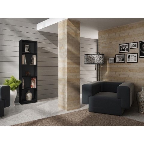 REGAŁ NA KSIĄŻKI 40 CM CZARNY TOP E SHOP REGAŁ NA KSIĄŻKI 40 CM CZARNY TOP E SHOP