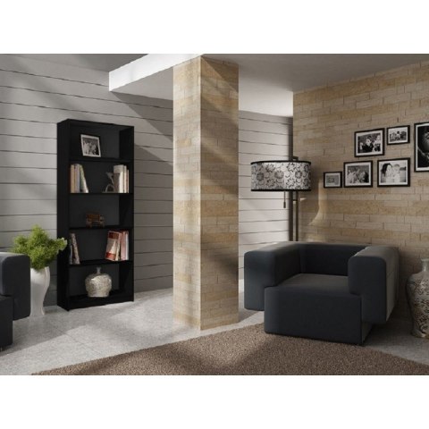 REGAŁ NA KSIĄŻKI 60 CM CZARNY TOP E SHOP REGAŁ NA KSIĄŻKI 60 CM CZARNY TOP E SHOP