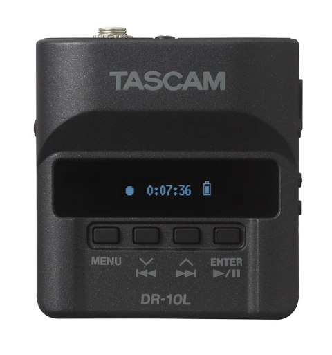 Tascam DR-10L - Cyfrowy rejestrator Tascam typu "body-pack" z mikrofonem lavalier (biały) TASCAM Tascam DR-10L - Cyfrowy rejestrator Tascam typu "body-pack" z mikrofonem lavalier (biały) TASCAM