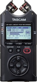 Tascam DR-40X - Przenośny rejestrator cyfrowy z interfejsem USB, zapisujący 2 x stereo, 2 GB karta SD TASCAM