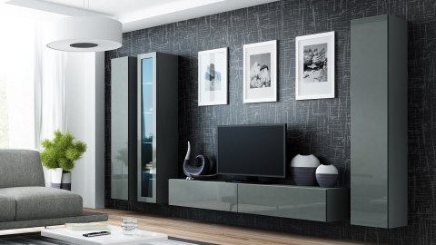 Witryna VIGO pełna'180' 180/40/30 szary/szary poł Cama MEBLE Witryna VIGO pełna'180' 180/40/30 szary/szary poł Cama MEBLE
