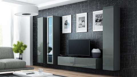 Witryna VIGO pełna'180' 180/40/30 szary/szary poł Cama MEBLE Witryna VIGO pełna'180' 180/40/30 szary/szary poł Cama MEBLE
