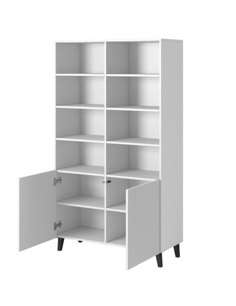 Regał PAFOS 100x40xH176,5 biały mat Cama MEBLE Regał PAFOS 100x40xH176,5 biały mat Cama MEBLE