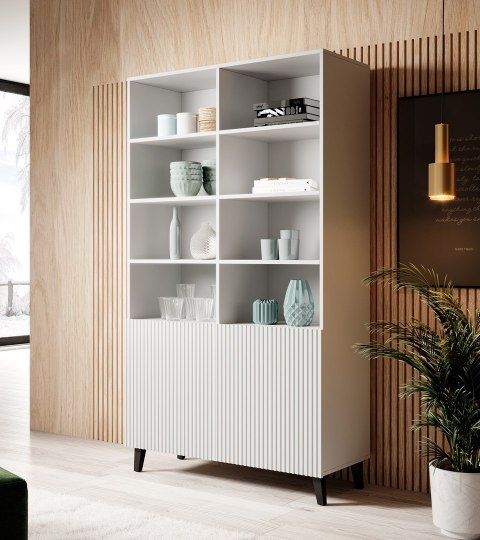 Regał PAFOS 100x40xH176,5 biały mat Cama MEBLE Regał PAFOS 100x40xH176,5 biały mat Cama MEBLE