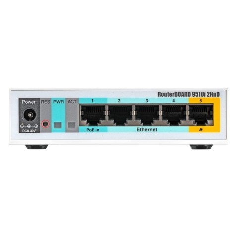 Router WiFi 4 Mikrotik RB951Ui-2HnD 2,4GHz(2x2) 5p MikroTik Router WiFi 4 Mikrotik RB951Ui-2HnD 2,4GHz(2x2) 5p MikroTik