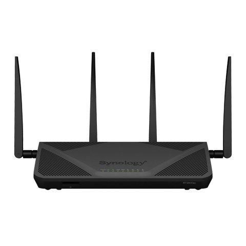 Synology Router RT2600ac, WiFi 5, IEEE 802.11a/b/g/n/ac, 3x 1GbE + 4x 1GbE(Dual WAN), 1xUSB 3.0, 1xUSB 2.0, 1x SD card reader Synology Synology Router RT2600ac, WiFi 5, IEEE 802.11a/b/g/n/ac, 3x 1GbE + 4x 1GbE(Dual WAN), 1xUSB 3.0, 1xUSB 2.0, 1x SD card reader Synology