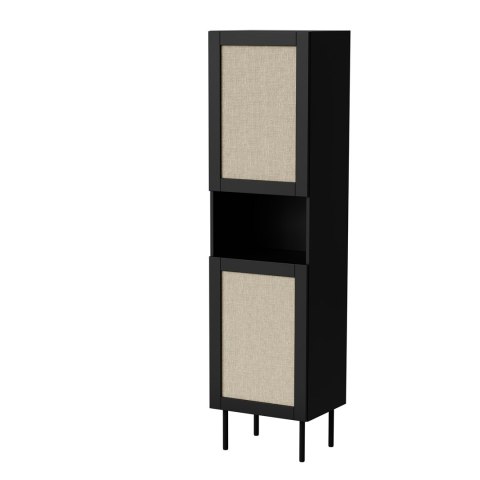 Witryna JUTA 50x39,5x190 czarny + linol calabria Cama MEBLE Witryna JUTA 50x39,5x190 czarny + linol calabria Cama MEBLE