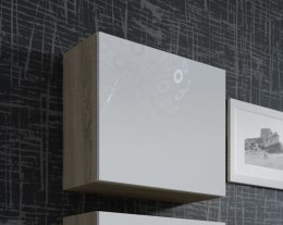 Witryna VIGO kwadrat 50/50/30 sonoma/biały połysk Cama MEBLE