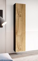 Witryna VIGO pełna'180' 180/40/30 czarny/dąb wotan Cama MEBLE