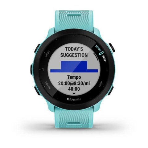 Zegarek Garmin Forerunner 55 42mm Turkusowy Garmin Zegarek Garmin Forerunner 55 42mm Turkusowy Garmin