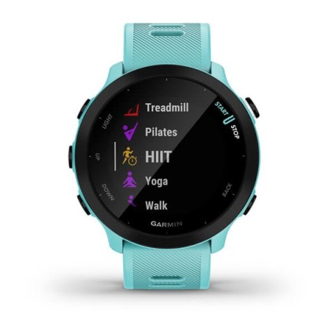 Zegarek Garmin Forerunner 55 42mm Turkusowy Garmin Zegarek Garmin Forerunner 55 42mm Turkusowy Garmin