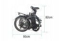 JOBOBIKE Sam - Składany Rower Elektryczny Miejski Dla Seniora 250W Szary Jobobike