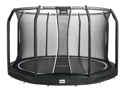 Trampolina Premium Ground Combo 366cm Czarna Salta