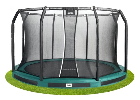 Trampolina Premium Ground Combo 427cm zielona Salta Trampolina Premium Ground Combo 427cm zielona Salta