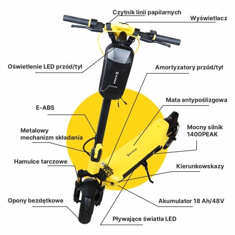 Hulajnoga Elektryczna XRIDER MX10 18,2 Ah MAX 800W Manta Multimedia Sp. z o.o. Hulajnoga Elektryczna XRIDER MX10 18,2 Ah MAX 800W Manta Multimedia Sp. z o.o.