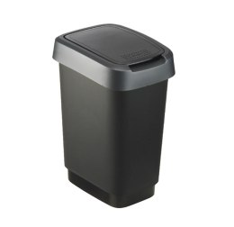 Rotho kosz na śmieci obrotowy TWIST srebrny 10L Rotho