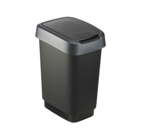 Rotho kosz na śmieci obrotowy TWIST srebrny 50L Rotho Rotho kosz na śmieci obrotowy TWIST srebrny 50L Rotho