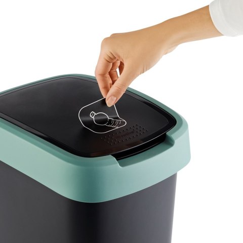 Rotho kosz na śmieci obrotowy TWIST zielony 25L Rotho Rotho kosz na śmieci obrotowy TWIST zielony 25L Rotho