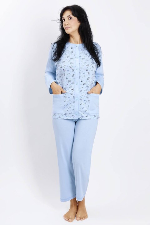 PIŻAMA DAMSKA ROZPINANA DR R.3-4XL PIŻAMA DAMSKA ROZPINANA DR R.3-4XL