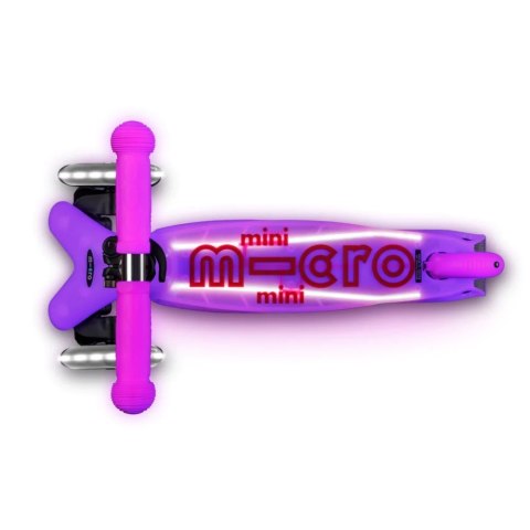 Hulajnoga Mini Micro Deluxe Glow LED Plus Frosty Pink Micro Hulajnoga Mini Micro Deluxe Glow LED Plus Frosty Pink Micro