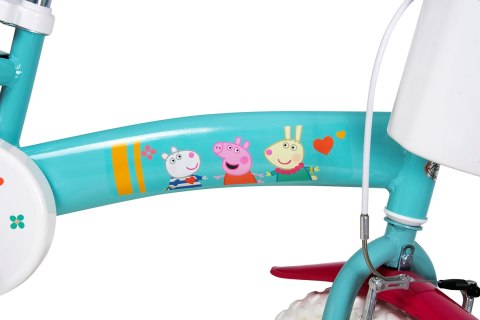 Rower dziecięcy 12" Świnka Peppa zielony 1198 TOIMSA Rower dziecięcy 12" Świnka Peppa zielony 1198 TOIMSA