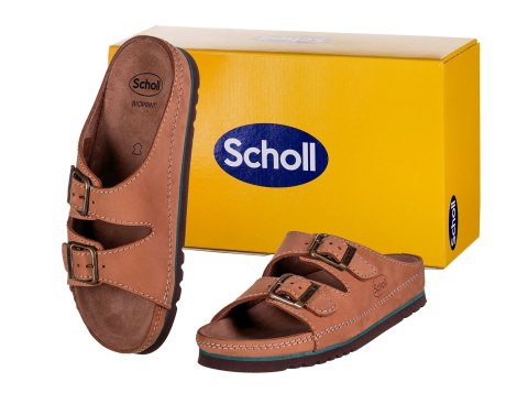 Wygodne sandały Scholl AIR BAG BACK STRAP BRĄZ 45 Mobilex Wygodne sandały Scholl AIR BAG BACK STRAP BRĄZ 45 Mobilex