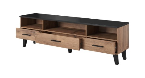 RTV LOTTA 180 3S3K wotan + czarny mat Cama MEBLE RTV LOTTA 180 3S3K wotan + czarny mat Cama MEBLE