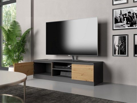 Szafka RTV 140x40xH36 antracyt/artisan TOP E SHOP Szafka RTV 140x40xH36 antracyt/artisan TOP E SHOP