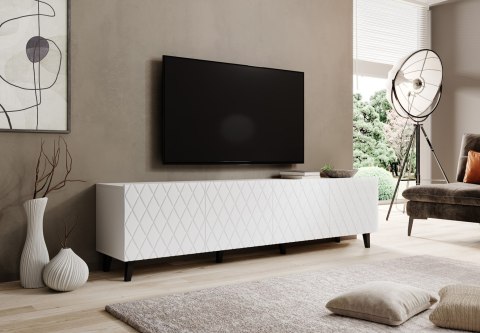 Szafka RTV ASTI 200x42x52 biały mat Cama MEBLE Szafka RTV ASTI 200x42x52 biały mat Cama MEBLE
